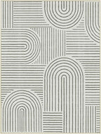 Lahome Abstract 9x12 Area Rugs for Living Room Bedroom, Soft Washable Rugs 9x12, Ultra-Thin Non-Slip Modern Dining Room Rug Non-Shedding Accent Carpet for Office, Grey/Beige
