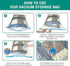 Cozy Essential Vacuum Storage Bags, Compression Space Saver Bags for Clothes, Comforters, Blankets, Pillow, Bedding, Sealer Clothing Storage,6 Jumbo