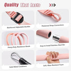 Upgraded Pilates Bar Kit with Resistance Bands Natural Latex for Women & Men, Heavy-Duty Stainless Steel Multifunctional Yoga Pilates Stick for Home Gym Exercise Fitness Equipment Full-Body Workouts