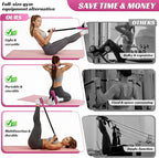 Upgraded Multifunction Pedal Resistance Band with Handle, 50LBS Thickened Resistance Bands for Core/ABS, Arm, Waist, Abdomen, Leg Workout, Portable Sit Up Exercise Equipment for Women