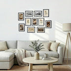 Rempry 5X7 Picture Frames Set of 11, Black 5x7 Photo Frames without Mat or Displays 4X6 Picture with Mat, Wall Mount or Tabletop Display for Home, Office