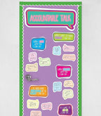 Carson Dellosa Accountable Talk Bulletin Board Set—Sentence Stem Speech Bubbles and Category Topic Signs for Group Discussions and Social-Emotional Learning, Homeschool or Classroom Décor (31 pc)