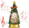 Christmas Snow Globe Lantern,Christmas Decorations Indoor for Home,with 6H Timer Musical Snow Globes,Battery or USB Powered Swirling Glitter Christmas Tree Snow Globes,Gifts,Santa Claus