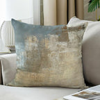 Grey and Beige Abstract Art Contemporary Pillow Cover, Modern Neutral Decorative Throw Pillows Cushion Cover for Bedroom Sofa Living Room 24 x 24 Inch Set of 2