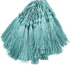 Tassels for Decoration 13cm/5 Inch Silky Floss Bookmark Tassels Hanging Rope for Jewelry Making DIY Craft Accessory(Light Lake Blue)