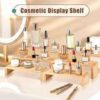 2 Sets, 6 PCS Total, Wood Risers Display Stand, Cupcake Dessert Cake Stand, Wooden Cologne Perfume Stands, Wood Riser for Kitchen Counter, Vendor Booth Display Items, Size: 9.4in, 10.6in, 11.8in (Natural Color)