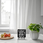 Kitchen Counter Decor, The Secret Ingredient Is Love Sign, Table Decorations for Dining Room, Farmhouse Kitchen Wooden Plaque with Iron Stand for Wall Shelf Decor-A04