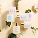 COCORRÍNA Reed Diffuser - Lavender Garden 6.7 Fl.oz Reed Diffuser Set with Sticks & Preserved Baby's Breath, Reed Diffuser for Home Bathroom Shelf Decor
