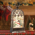 Snow Globe Christmas with Snowman, Lighted Christmas Snow Globes with Timer, Swirling Musical Glittering Snow Globes Lantern for Christmas Decoration(Snowman)