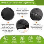 Eiito Hat Washer Cage,Hat Washing Machine with Frame Cage and Hat Washer Bag,Baseball Hat Washer,Suitable for Adult and Kid's 1-Pack Black