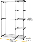 Whitmor Modern Industrial Freestanding Closet Organizer