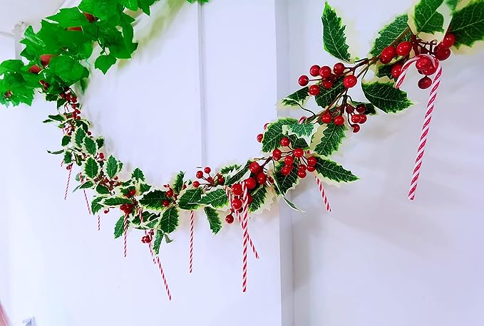 50 Pcs Christmas Candy Canes 5.9 inch Plastic Christmas Tree Hanging Ornaments Twisted Red White Crutch Candy Canes for Xmas Home Indoor Outdoor Party Decoration (red White)