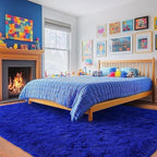 Rugs for Living Room 6x9, Soft Shaggy Modern Shag Area Rug for Bedroom, Upgrade Non-Slip Plush Fluffy Carpet for Kids Boys Girls Room Home Decor Aesthetic, Royal Blue