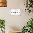 I Still Remember The Days I Prayed Sign Inspirational Table Blessed Signs Living Room Decor Wood Table Centerpieces Box Signs Farmhouse Decor House Prayer Wooden Rustic Gift for Bedroom Shelf(White)
