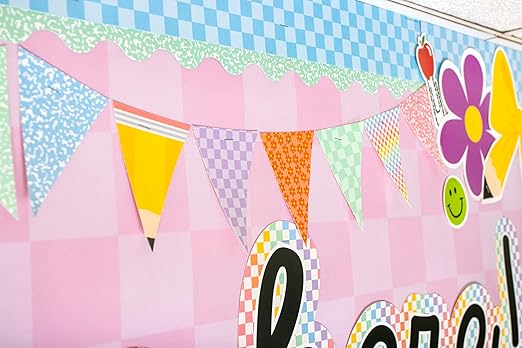 Teacher Created Resources Pink Checkers Better Than Paper® Bulletin Board Roll (TCR77603)