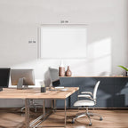 U Brands Farmhouse Board, Dry Erase White Board with White Frame, Office Supplies, Includes Magnets, 20” x 30” (2993U00-04)