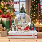 Snow Globe Pink Sofa/Dog and Cat Snowglobe with Music Birthday Party Decorations Creative Collectibles (SJQ-GS8030-120MM) (Church)