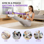 Upgraded Pedal Resistance Band with Handle, Soft Durable Fashion Puller Exercise with Thickened 6 Tension Ropes, Tube Pedal Resistance Device for Abdomen, Waist, Arm, Leg, Core/ABS