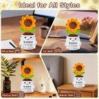 Gifts for Grandma, Grandma Gifts from Grandkids, Birthday Gift for Nana Grandmother GaGa, Mother's Day Birthday I Love You Present for Grandmother, Cute Handmade Crochet Positive Mini Sunflower Doll