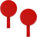 Magnetic Wreath Hanger Heavy Duty Magnet Hooks Hanging Supplies for Metal Door Refrigerator Christmas Wreaths Party Decoration Super Strong Magnetism (Red, 2 Pack)