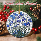 Flower Hanging Ornament, Christmas Ornaments, Xmas Decorations for Tree, Ornaments for Christmas Tree, Holiday Ornament, Flower Themed Gifts, Holiday Party Gifts, and Xmas Gift Ideas - Forget-Me-Not