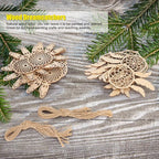 Wooden Dreamcatcher, 20Pcs Unfinished DIY Dream Catchers Kits Mini Decorative Hanging Ornaments Wall Craft for Home Bedroom Decoration