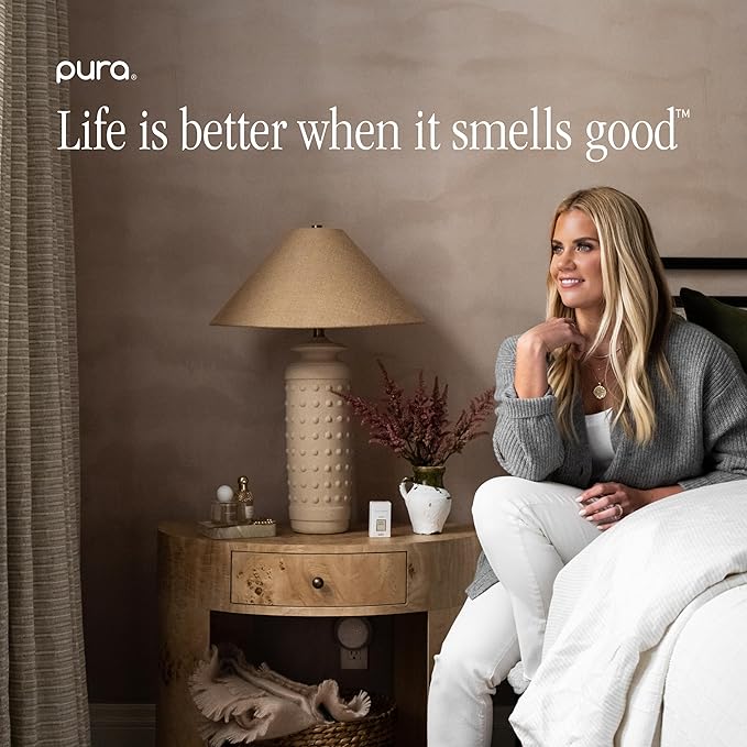 Pura x Studio McGee Home Scent Refill - Smart Air Diffuser - Long-Lasting Luxury Fragrance per Refill - Home Essential - Clean & Safe Diffuser Fragrance - 2 Pack, Winter Bayberry