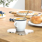 Acrylic 5Pcs/Set Coaster for Desk, Clear Bar Drink Coaster, Clear Cloud Shape Coffee Cup Coaster, Perfect for Tabletop Protection and Accessories Display.