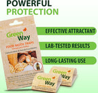 Greenway Pantry Food Moth Traps, Captures Male & Female Moths, Pheromone Attractant, Alternative to Naphthalene Balls, Non-Toxic, Child & Pet Safe, 1 Pack (Includes 2 Traps and 2 Lures)