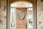 Haute Decor Adapt Adjustable Wreath Hanger, Top & Length Adjustable - Antique Brass - Over The Door Wreath Holder That Fits Almost Any Door Size