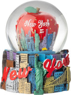 Artisan Owl New York City Big Apple Snow Globe Resin and Glass Snow Globe - Ideal Gift and Souvenir (Multicolor)