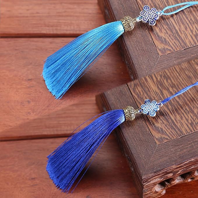 Chinese Knot Tassels Pendant Handmade Polyester Tassels Chinese Tassels Great for Home Decors and Festival Ornament