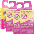Effective and Refillable Dual Moth Pheromone Traps, Ultimate Solution to Clothes & Pantry Moth Control -4 Pack