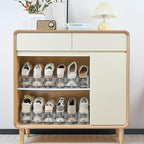 12-Pack Shoe Slots Organizer for Closet, Space Saving Shoe Stacker with Adjustable Height, Double Deck Shoe Storage for Small Spaces, Clear & Sturdy (Transparent)