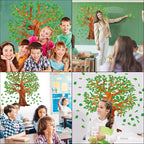 Fancy Land Classroom Tree Bulletin Board Set Tropical Leaves Summer Tree Decoration Cutouts for Classroom Wall Decor School Supplies