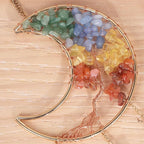 Mini Rainbow Crystals Crescent Moon Sun Catcher Tree of Life Dream Catchers Suncatcher with Quartzs Handmade Dreamcatcher Wall Decor for Adults Boys Girls Bedroom Wedding Garden Bless Gift