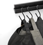 Mkono Hat Rack for Wall Wooden Baseball Caps Organizer with 20 Hooks Rustic Cowboy Hat Hanger Wall Mounted Caps Display Rack for Closet Bedroom Entryway, Set of 2, Black