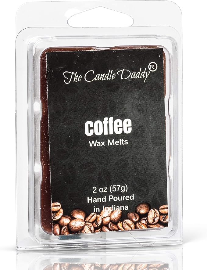 The Candle Daddy Coffee Scented Wax Cubes - Maximum Scent Coffee Wax Melts - Candle Scent Melts for Home, Office - Enjoy Candle Ambience Without Flame Soot - 1 Pack - 6 Cubes - 2 oz