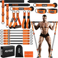 Pilates Bar Kit with Resistance Bands, Heavy Duty Pilates Equipment for Men, Training Bands with Handles for Legs, Hip, Back, Arm, Abs, Chest, Shoulders, Portable Home Gym Workout Equipment
