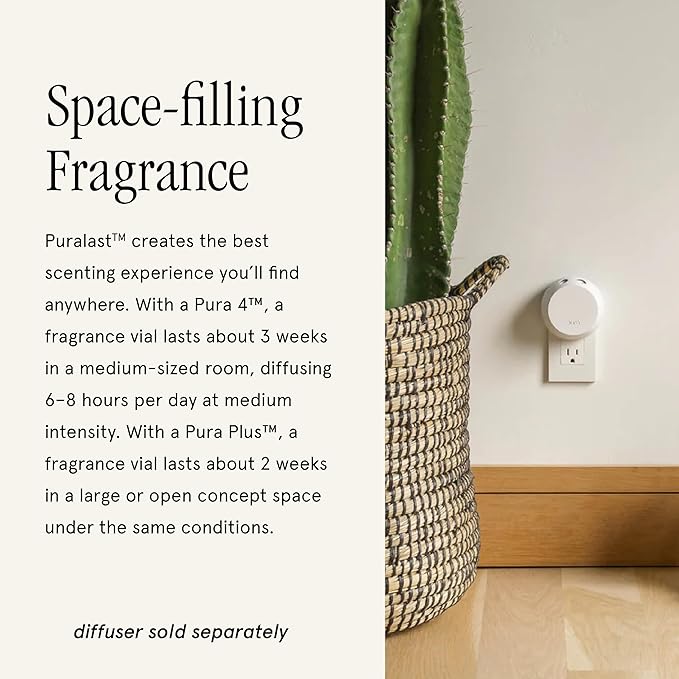 Pura x Studio McGee Home Scent Refill - Smart Air Diffuser - Long-Lasting Luxury Fragrance per Refill - Home Essential - Clean & Safe Diffuser Fragrance - 2 Pack, Sea Salt Driftwood