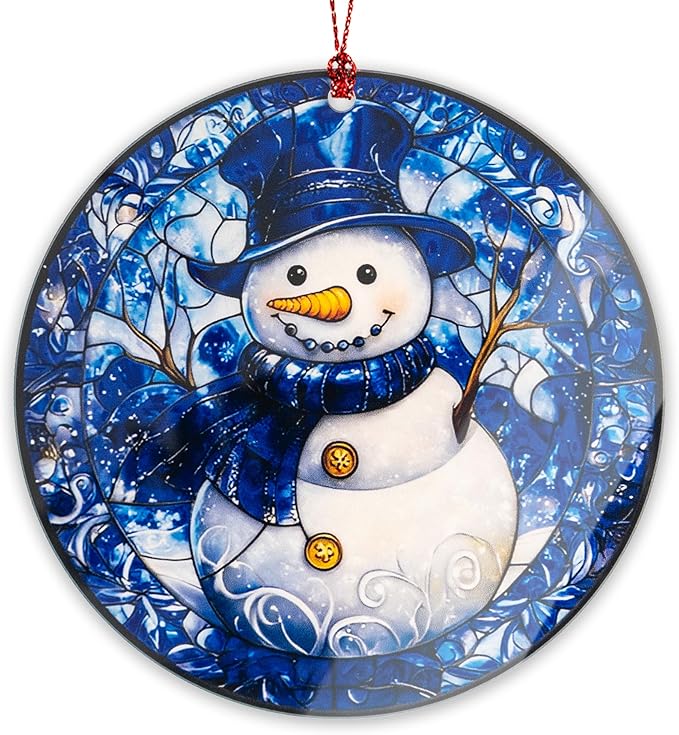 Snowman Christmas Ornaments 2026, Cute Snow Man Christmas Decoration, Tree Decorations Hanging Ornament, Snow Man Decor, Christmas Ornaments Home Decor, Unique Snowman Gifts for Women Men