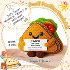 MY-ALVVAYS Graduation Funny Sandwich Crochet Gift for Student Friend Teen Women Men, Handmade Crochets Gift for Birthday Daily, Cheer Up Mini Present Team Coworkers