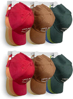 KIMBORA 2 Packs Hat Rack for Wall, Hat Organizer for Baseball Caps, 3 Mounting Options Cap Hook Hanger, Strong Snapback Holder Storage Display for Door, Room, Closet (White)