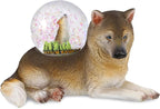 CoTa Global Wolf Snow Globe - Magical Rainbow Water Globe Figurine with Sparkling Glitter, Collectible Novelty Ornament for Home Decor, for Birthdays, Christmas, and Valentine - 45mm