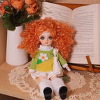 Original 1/6 Scale Anime Doll with Hand-Painted Face, Unique Cute Collectible Ball-Jointed Doll with Removable Outfit, 30cm Art Figure for Christmas & Birthday Gifts (Poppy)