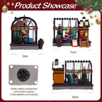 LED Lighted Christmas Village Greenhouse - 6.1" Christmas Village House Decoration, Xmas Collectible Buildings for Holiday Decor for Home, Ballroom Disply and Desktop