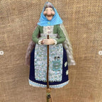 Handmade Kitchen Witch Doll, Witch Figurine Luck Charm Home Decor, Flying Witch Figures on Broomsticks, Cooking Dolls Kitchen Hanging Decor, Unique Gifts for Mom (C)