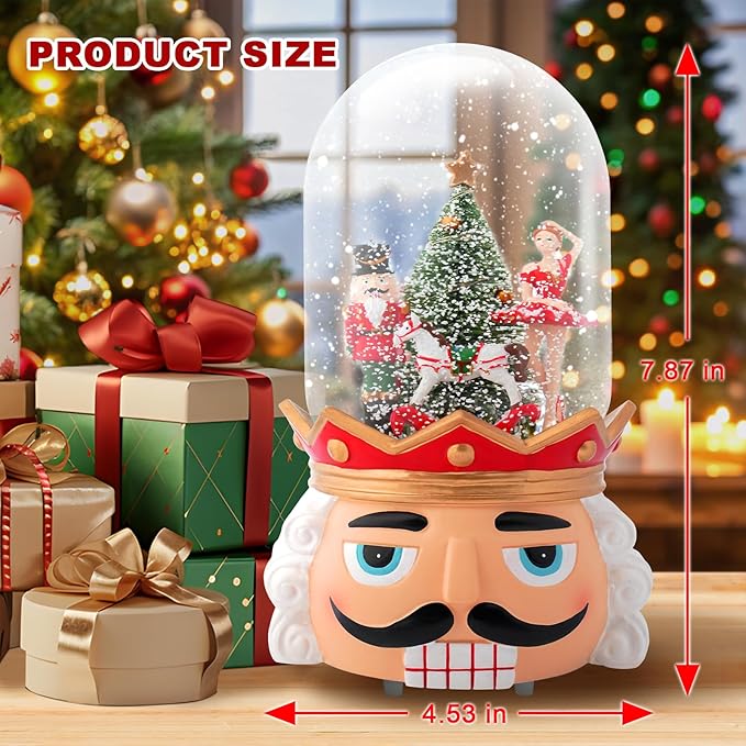 Snow Globe Pink Sofa/Dog and Cat Snowglobe with Music Birthday Party Decorations Creative Collectibles (SJQ-GS7540-120MM) (Ballet Girl)