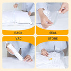 Simple Deluxe 10 Jumbo Vacuum Storage Bags, Space Saver Bags, Vacuum Seal Bags with Hand Pump for Comforters, Blankets, Bedding, Pillows and Clothes