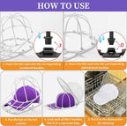 2 Pack Hat Washer for Washing Machine, Cap Washing Protector Holder Fit for Adult and Kid's Ball Caps